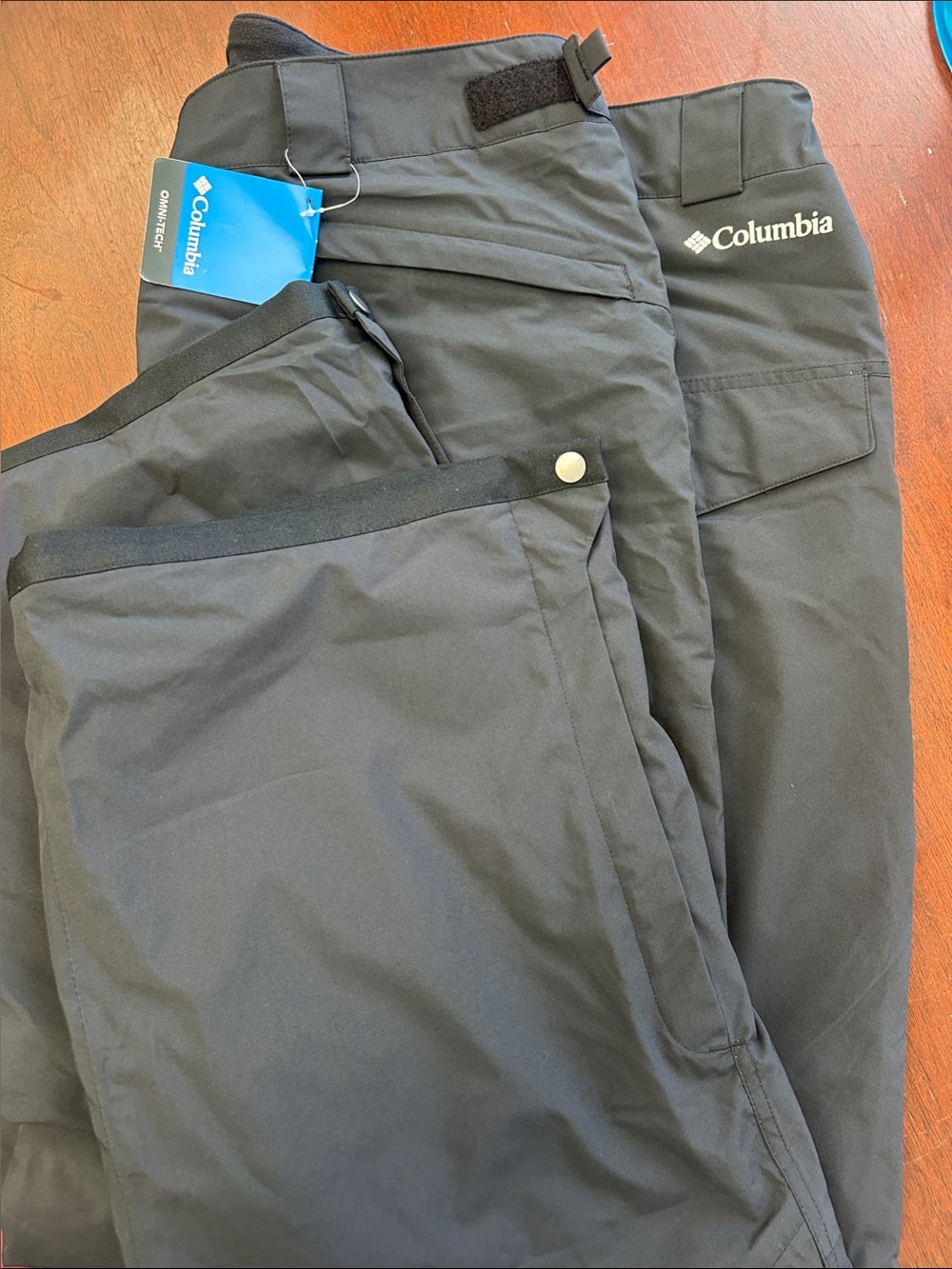 Columbia Men's Omni Tech Charcoal Gray Outdoor Hybrid Ski Pants